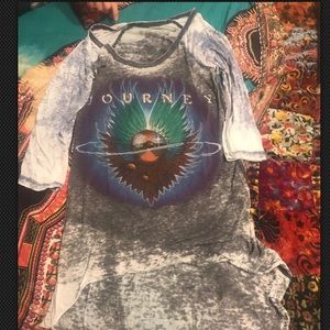 Trunk Ltd Journey distressed band tee RARE!!